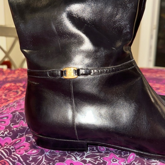 Salvatore Ferragamo Black Leather Boots - Picture 5 of 10